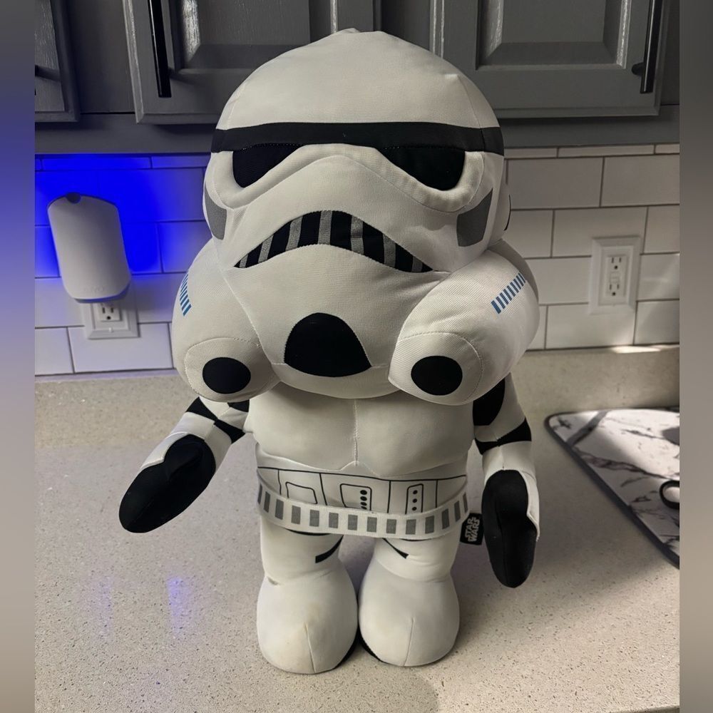 3 large Star Wars plushy/stuffed animals, Darth Vader, Chewie and storm trooper!